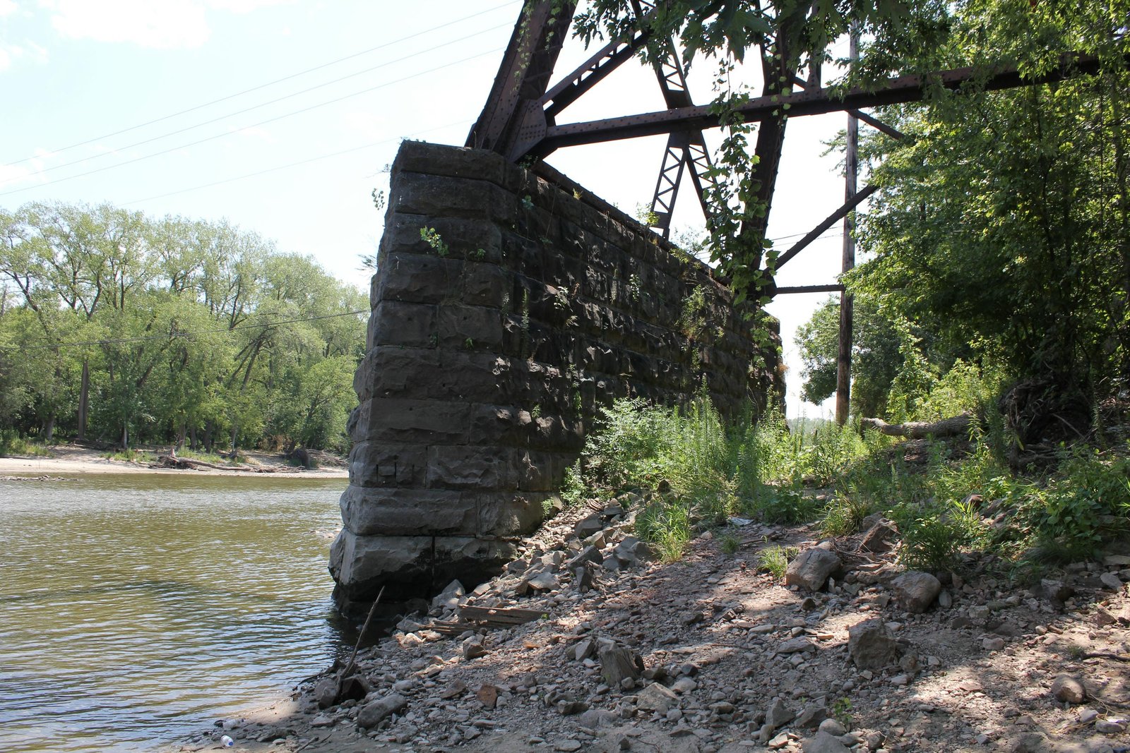 East footing, west truss tower (tower #14)
